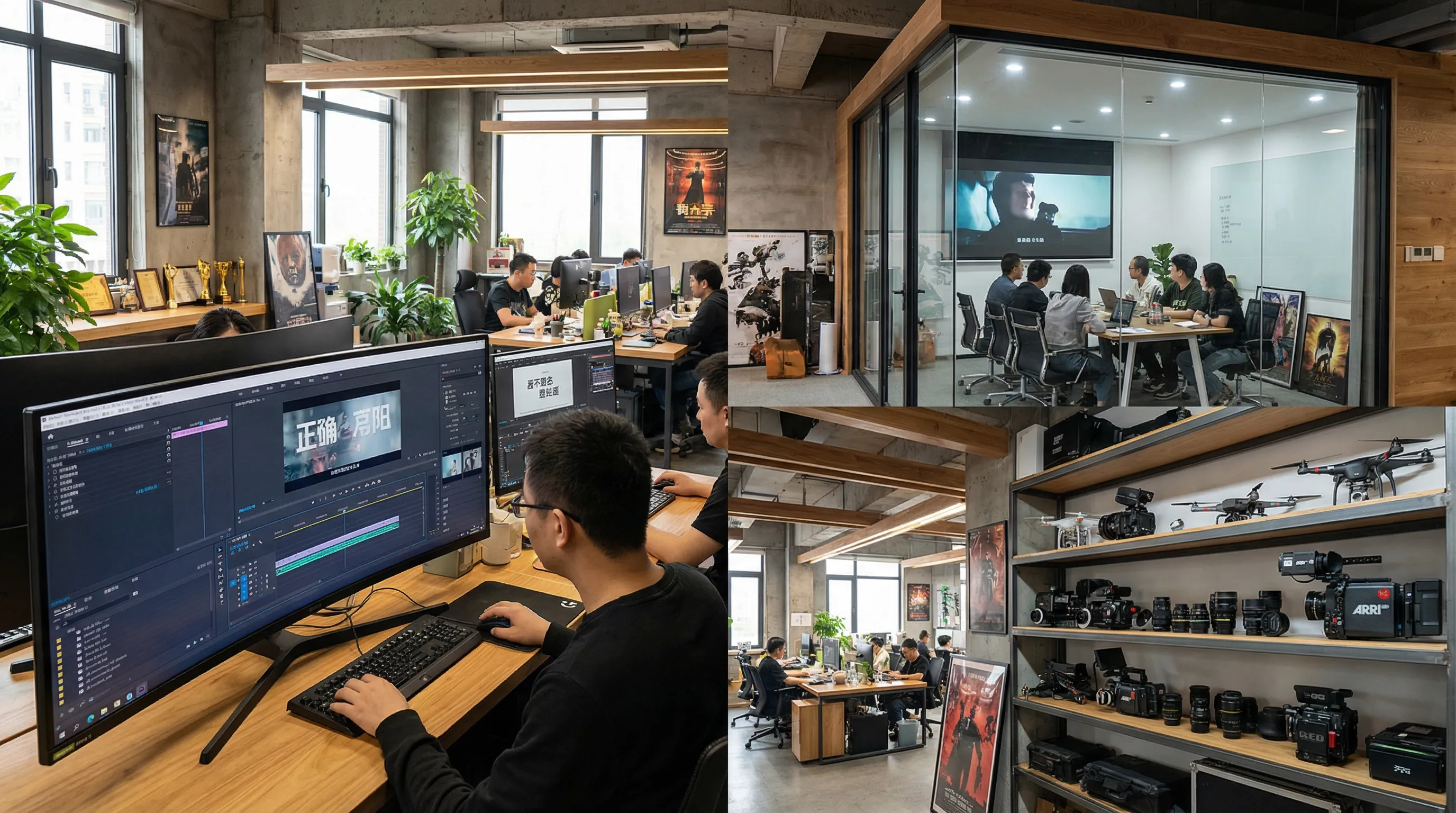 小马拉大车影视传媒公司办公室